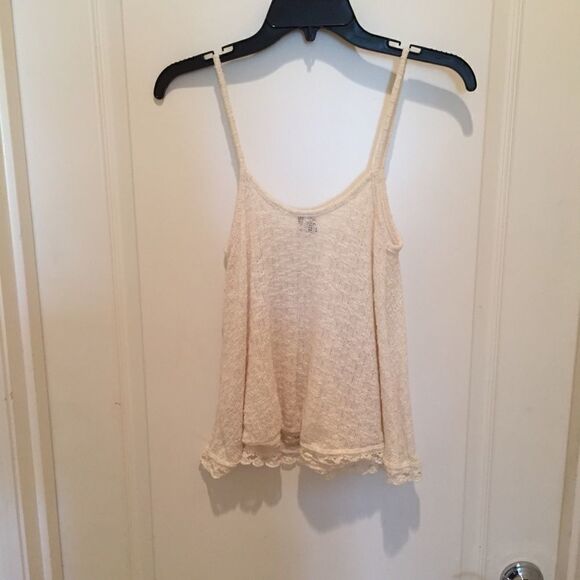 Paper Crane Cream Colored Tank - Picture 4 of 5
